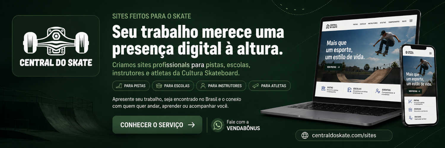 Criação de sites para skatistas e negócios